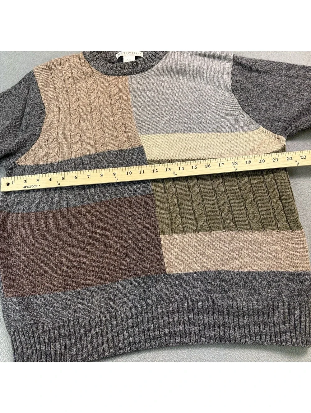 Vintage Geoffrey Beene Color Block Sweater